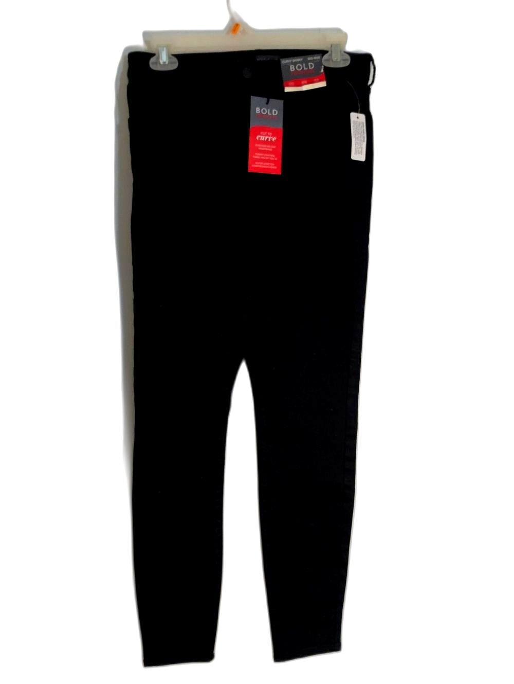 BOLD Elements Black Curvy Skinny Jeans